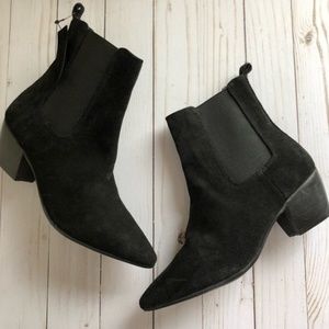 Topshop Suede Chelsea Boots